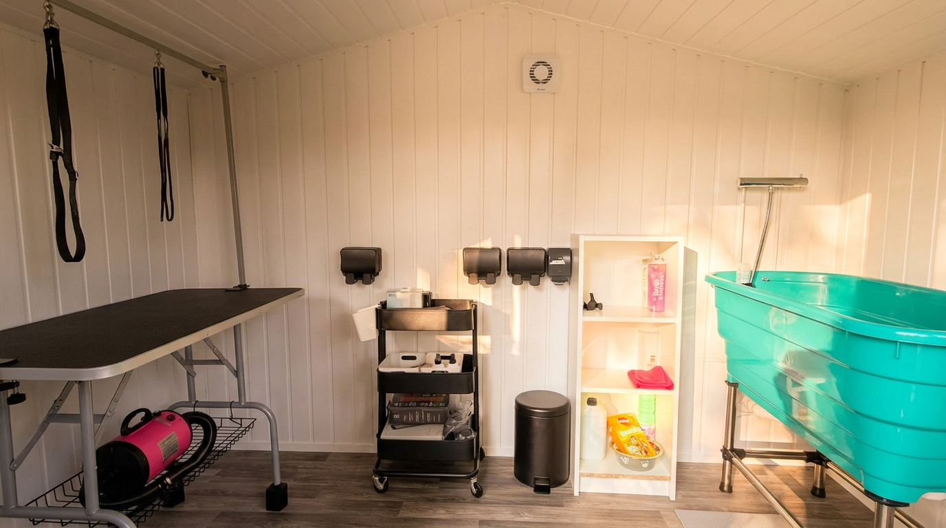 Inside Kiara's home grooming salon in Mickleover